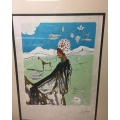 The Chef (Earth Goddess) Hand Signed Salvador Dali Lithograph 1980 $1500.00 Or Best Offer
