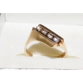 R#161 MENS 14K Y GOLD FASHION RING approx.(0.50cts) 